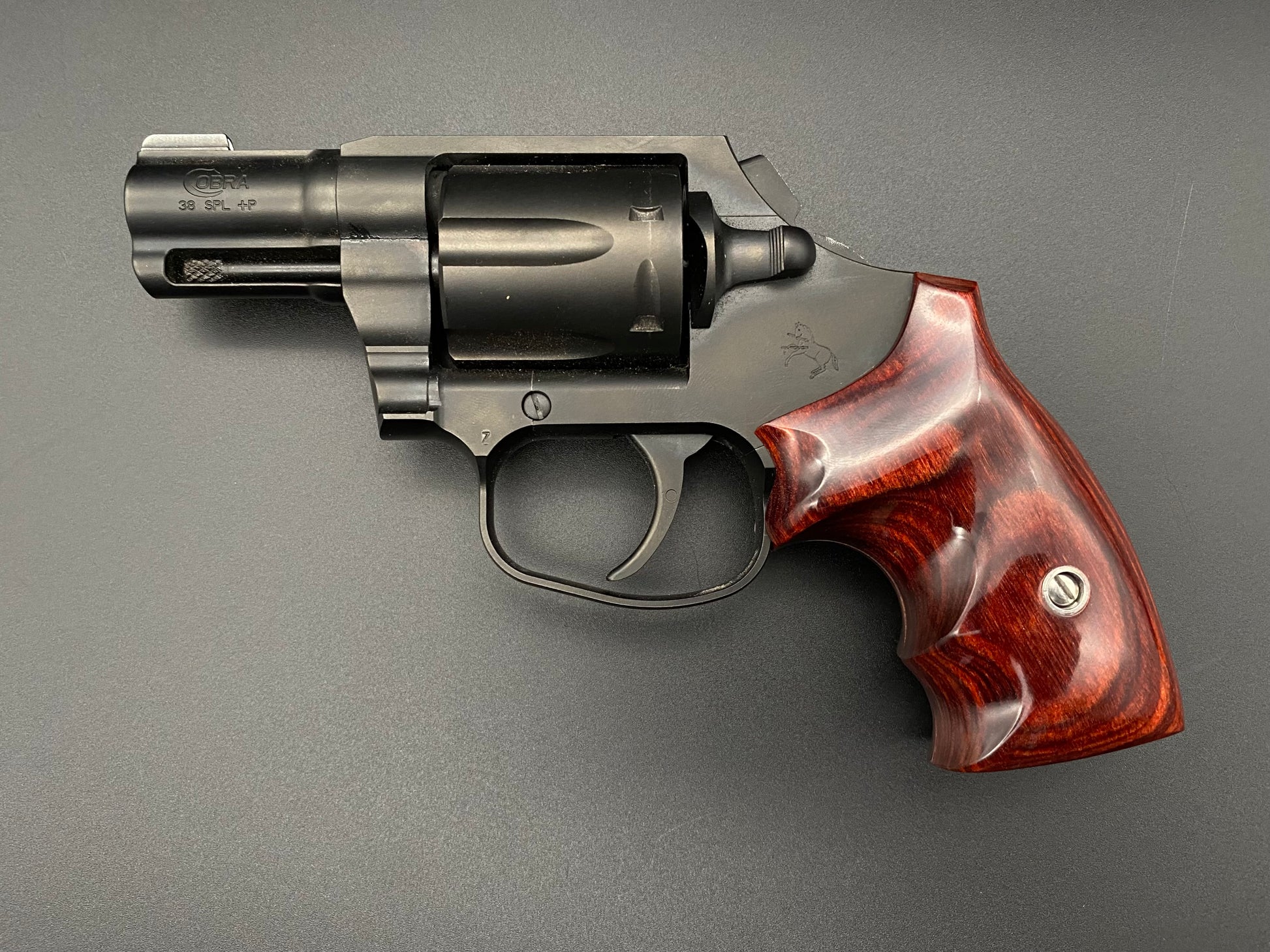 Colt Cobra with Badger Boot Grip - Dymalux Rosewood