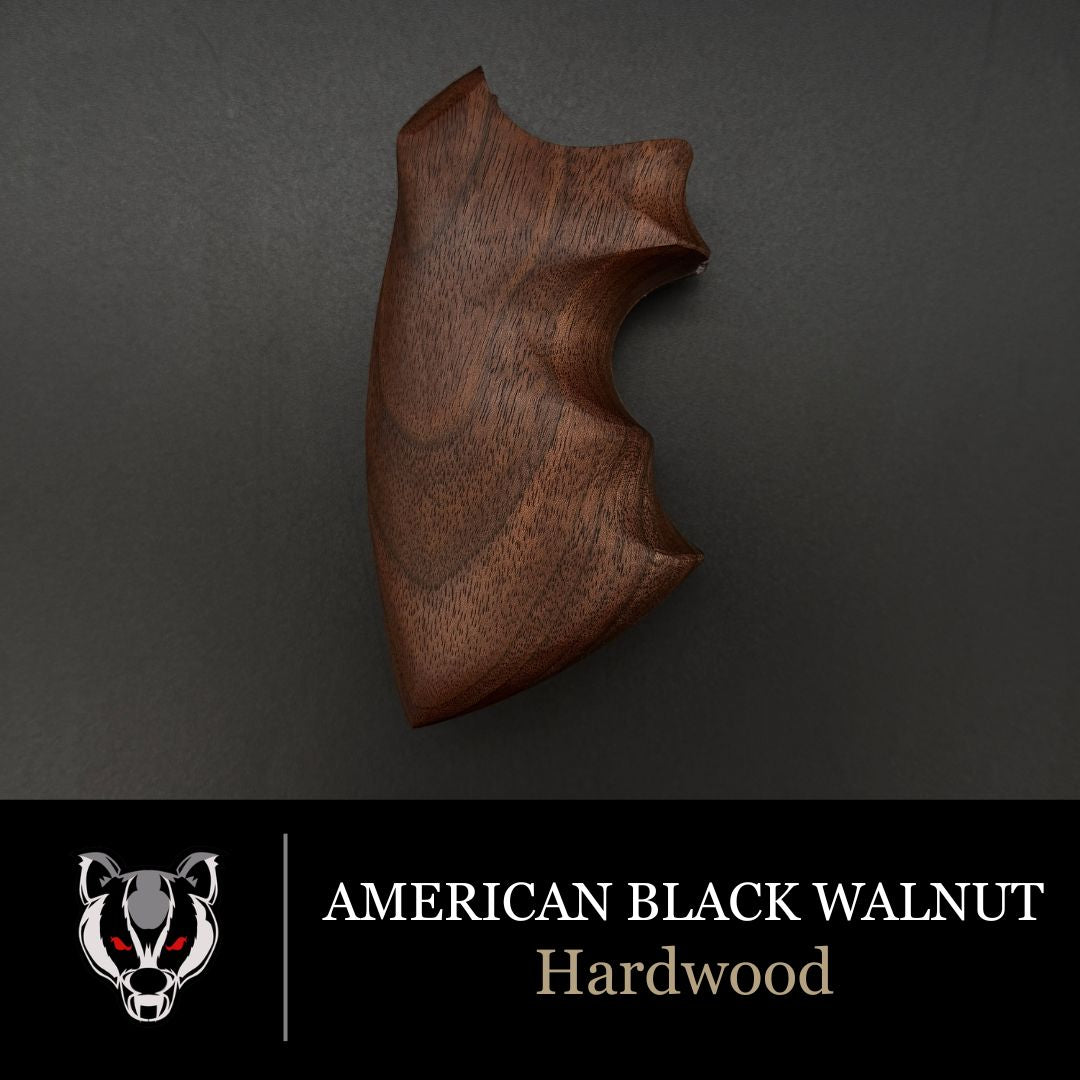 WALNUT BADGER BOOT GRIP FOR COLT PYTHON