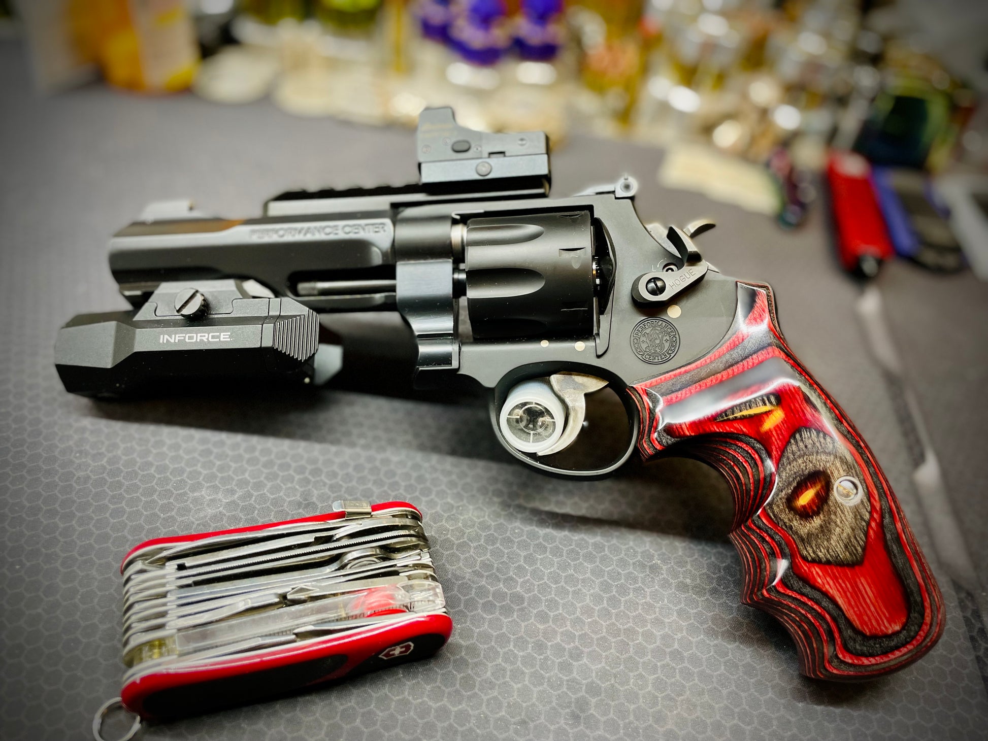 Dymalux Black Cherry N Frame Round Butt Conversion Grip On TRR8