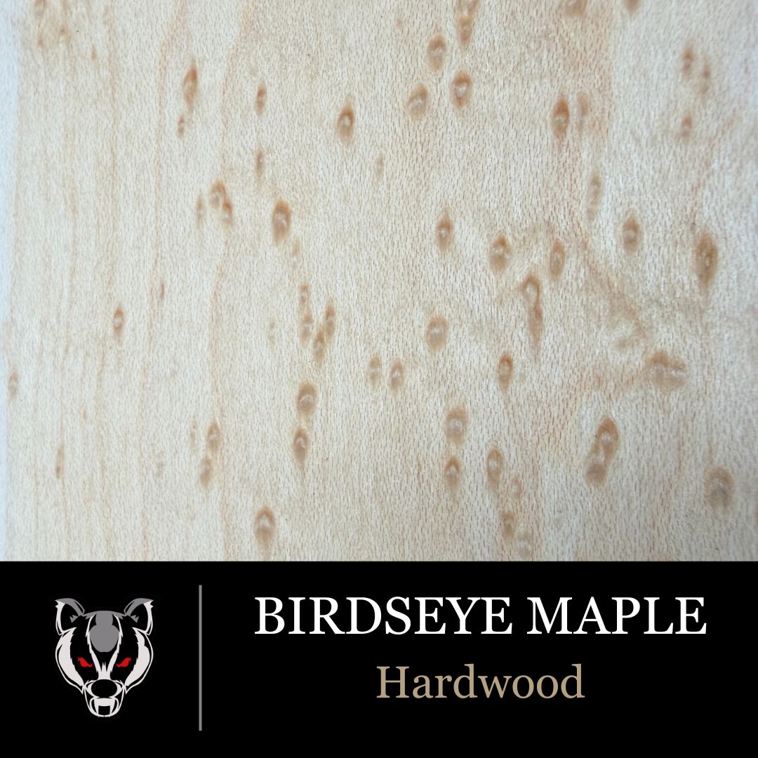 Birdseye Maple wood grain swatch for custom pistol grips