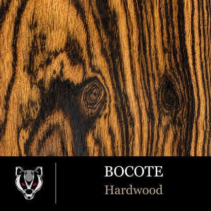 Bocote wood grain swatch for custom pistol grips