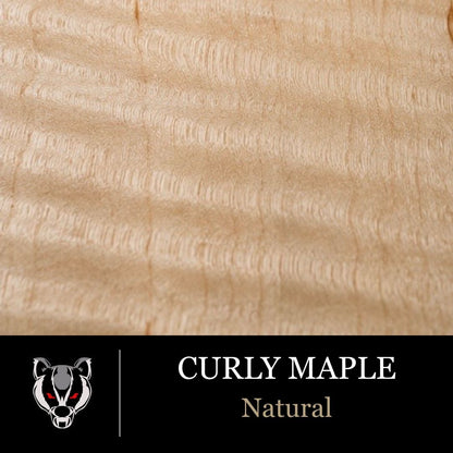 Curly Maple wood grain swatch for custom pistol grips