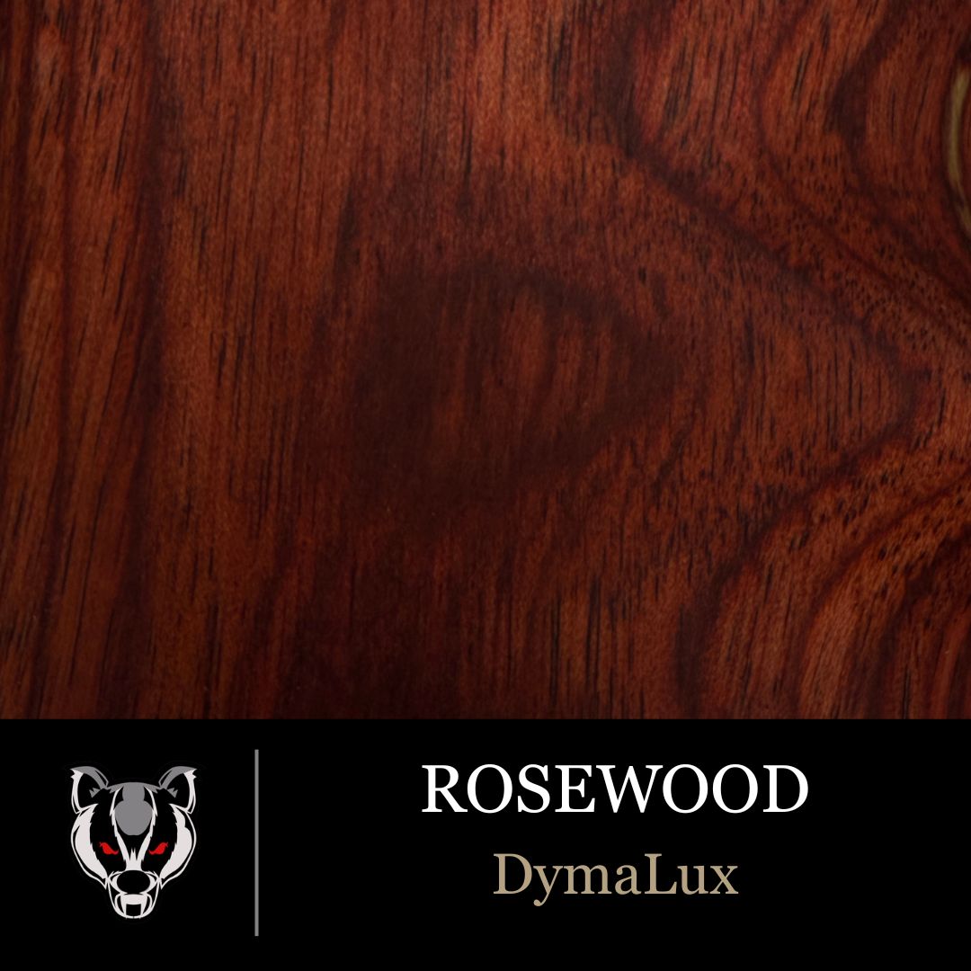 DymaLux Rosewood wood grain swatch for custom pistol grips