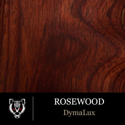 DymaLux Rosewood wood grain swatch for custom pistol grips