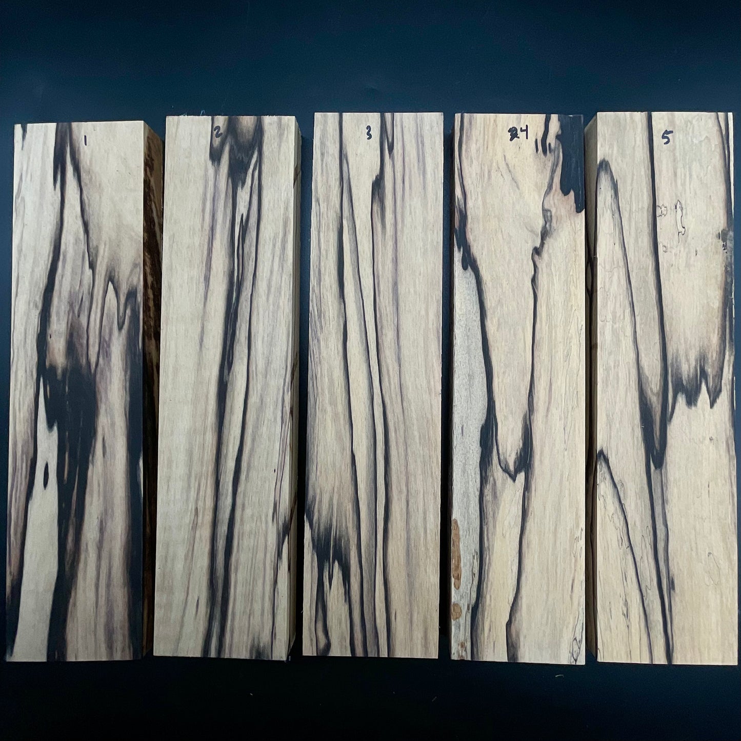 Custom Wood Selection - Black & White Ebony