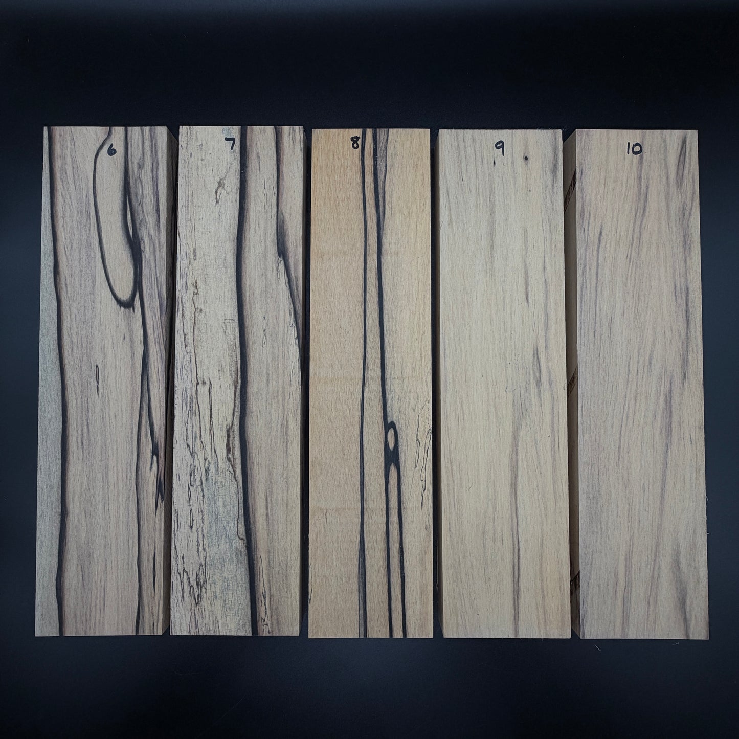 Custom Wood Selection - Black & White Ebony