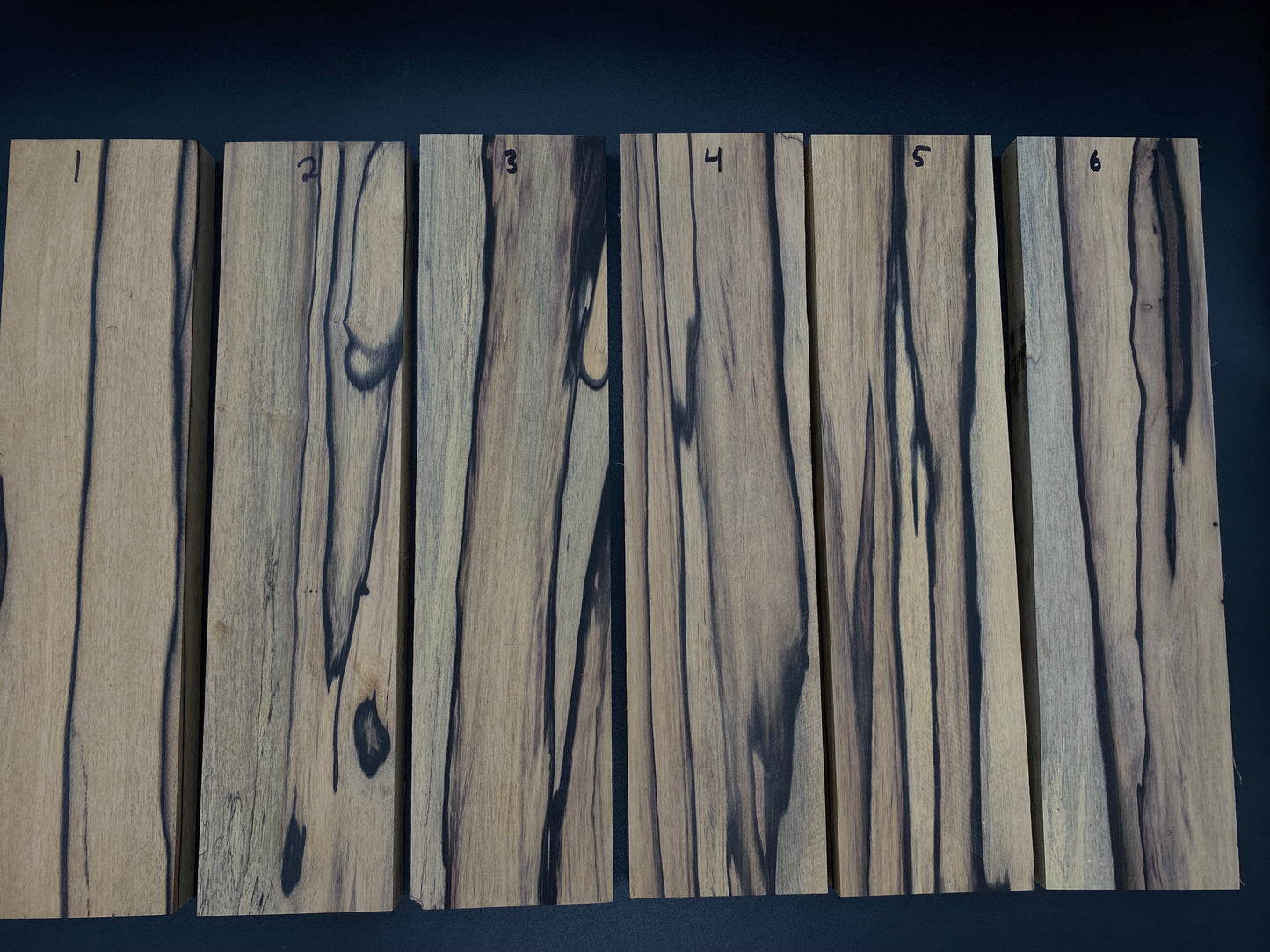 Custom Wood Selection - Black & White Ebony